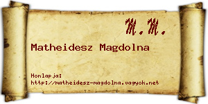 Matheidesz Magdolna névjegykártya